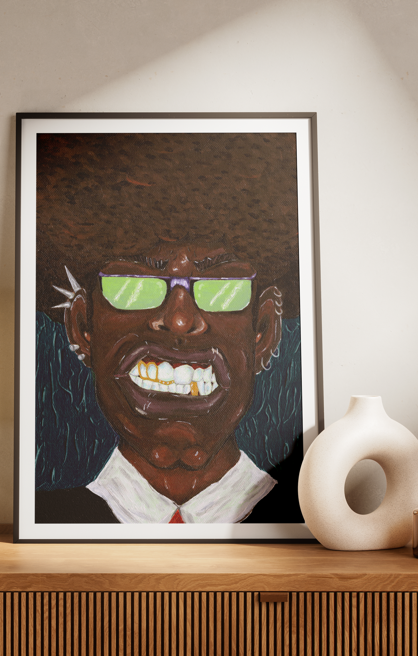 The African Boss Print | Contemporary Character Art | Modern Business Portrait Poster
