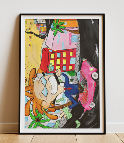 The American Dream - Pop Art Print, Bold Character, Modern Wall Art