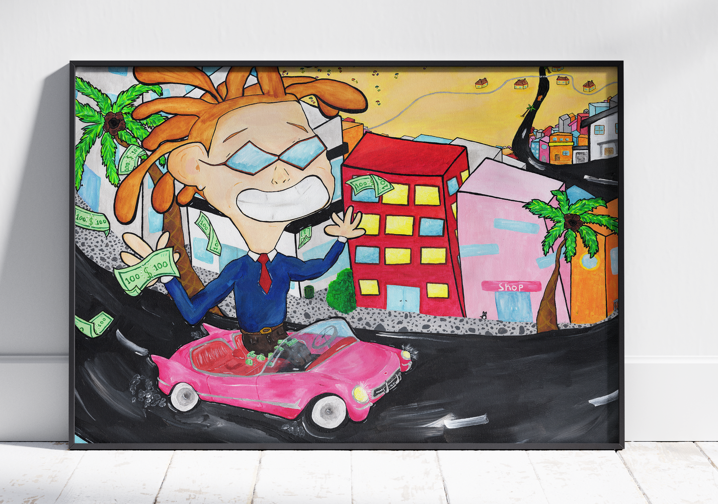 The American Dream - Pop Art Print, Bold Character, Modern Wall Art