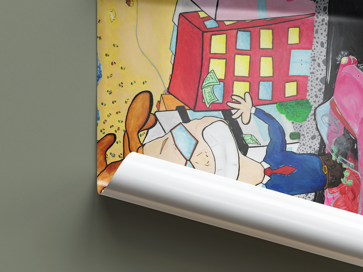 The American Dream - Pop Art Print, Bold Character, Modern Wall Art
