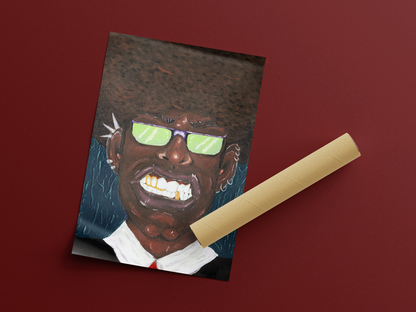 The African Boss Print | Contemporary Character Art | Modern Business Portrait Poster