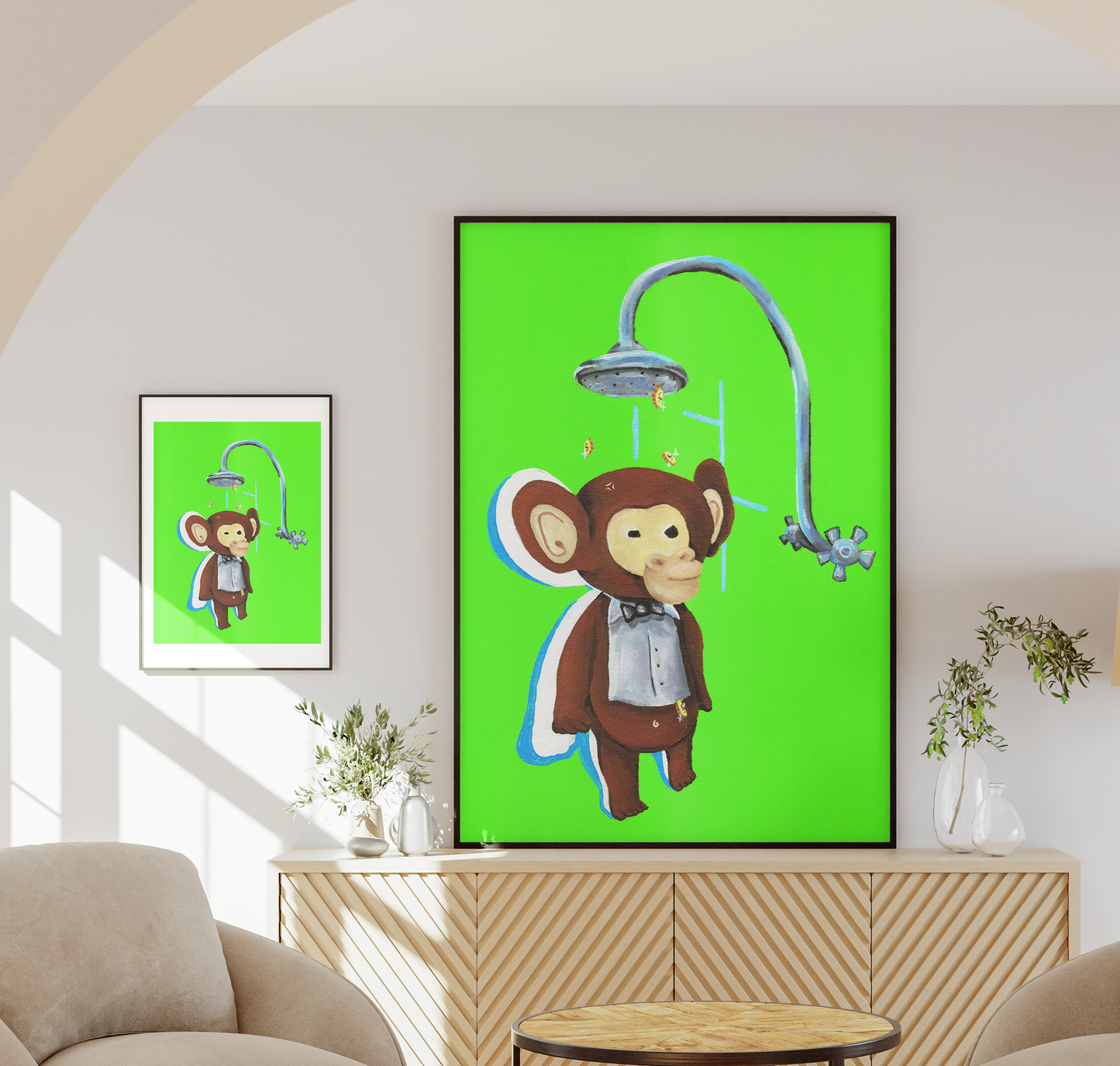 SILLY MONKEY – FUNNY CHARACTER ART PRINT
