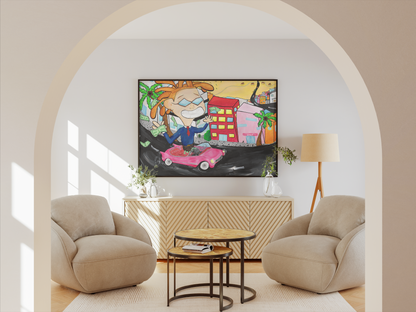 The American Dream - Pop Art Print, Bold Character, Modern Wall Art