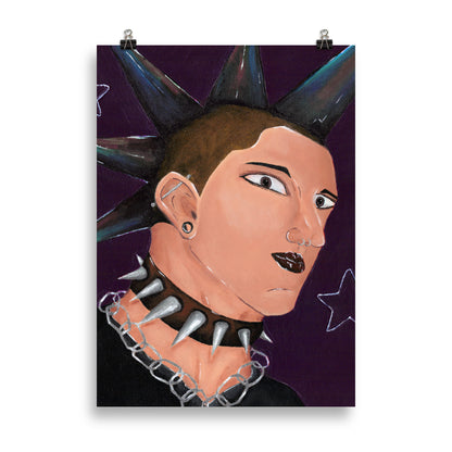 Urban Abstract Art Print - Punk Rabbit mock-up
