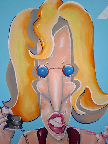 The Desk Lady - 100x80