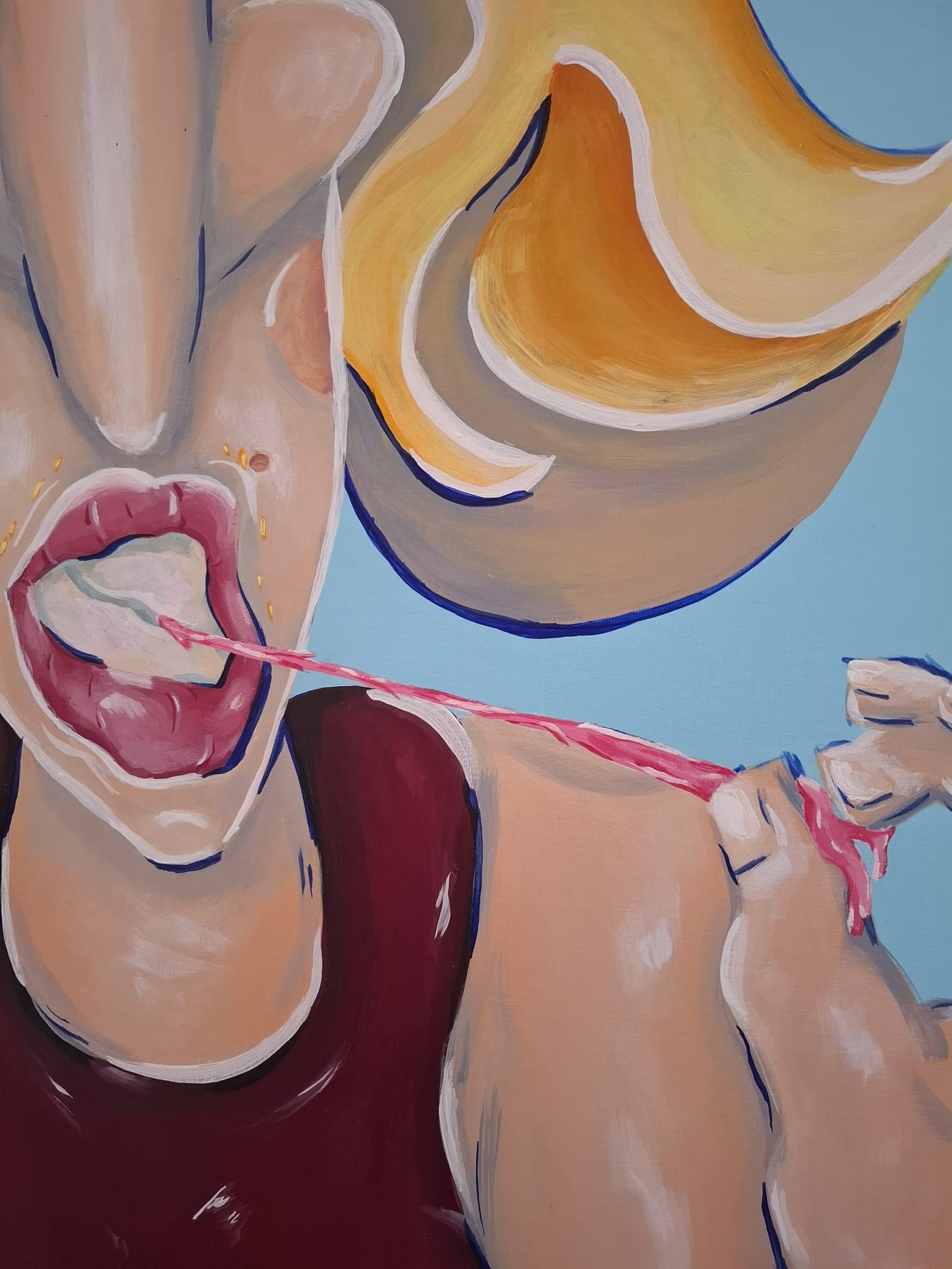The Desk Lady - 100x80