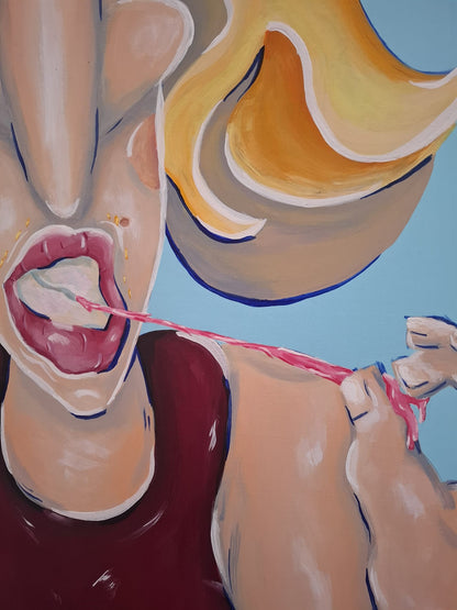 The Desk Lady - 100x80